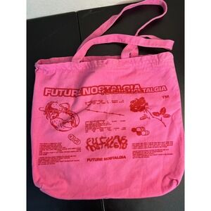 Dua Lipa Official LARGE Zippered Future Nostalgia Tour Tote Bag Merch 16" X 18"